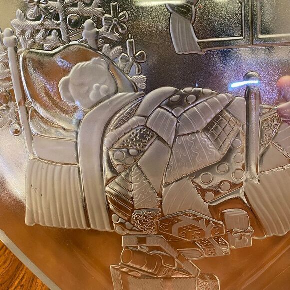 Mikasa 12 1/2” Crystal Heart Platter. W. Germany - Picture 2 of 3